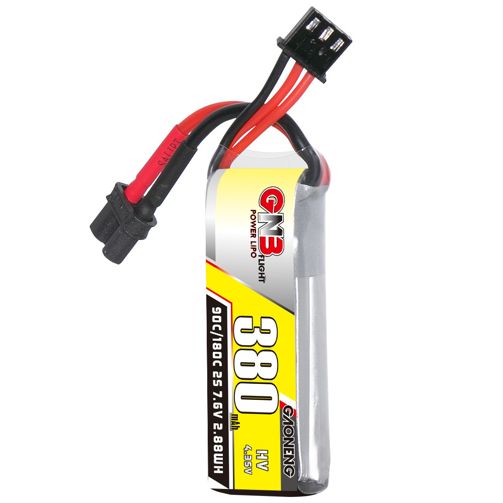 GNB 2S 7.6V 380mAh 90C/180C Li - đánh giá và giá Drone Racing Battery